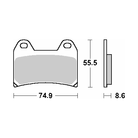 SBS PROMOCJA KLOCKI HAMULCOWE KH244 STREET CERAMIC KOLOR CZARNY