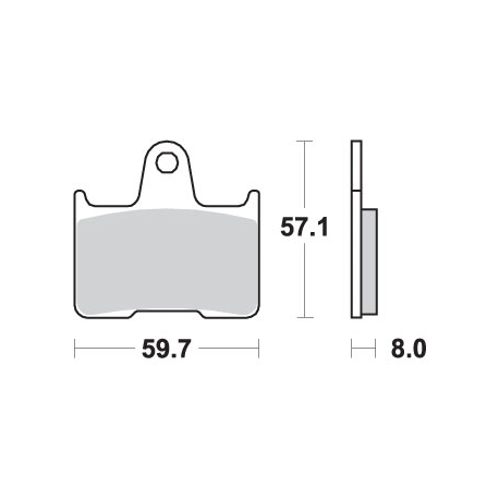 SBS KLOCKI HAMULCOWE KH254 STREET EXCEL/RACING SINTER KOLOR ZŁOTY