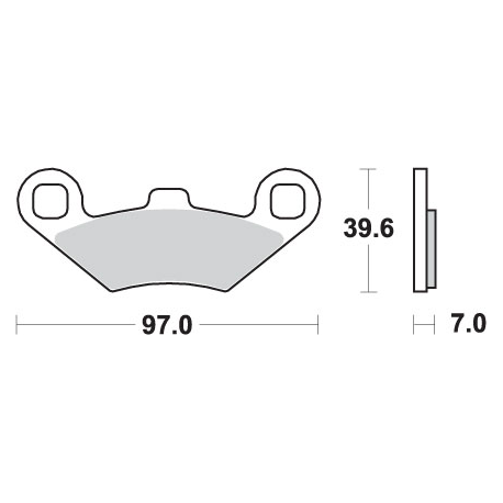 SBS KLOCKI HAMULCOWE KH158 OFF-ROAD SINTER KOLOR ZŁOTY PASUJE DO: ATV POLARIS TRAIL BOSS, SPORTSMAN, MAGNUM, BIG BOSS