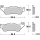 SBS KLOCKI HAMULCOWE KH363 STREET CERAMIC KOLOR CZARNY PASUJE DO: BMW R850/1100/1150/1200, K1200/1300 TYŁ