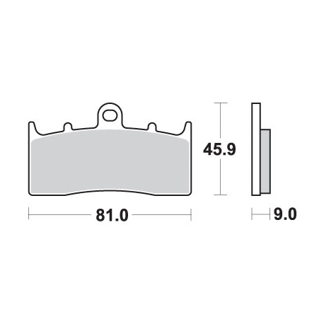 SBS KLOCKI HAMULCOWE KH613 STREET EXCEL SINTER KOLOR ZŁOTY PASUJE DO: BMW K1200/1300/1600, R850/1100/1150/1200 PRZÓD