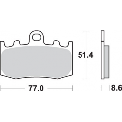 SBS KLOCKI HAMULCOWE KH335 STREET EXCEL SINTER KOLOR ZŁOTY PASUJE DO: BMW R850/1100/1150/1200, K1200/1300 PRZÓD