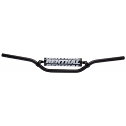 Renthal, řidítka 7/8" (22mm) MX Mini Handlebar BLACK PLAYBIKE BAR PADDED, černá barva, s chráničem