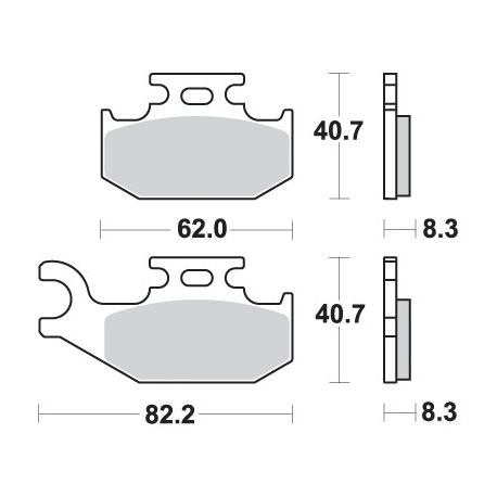 SBS PROMOCJA KLOCKI HAMULCOWE KH414 OFF-ROAD SINTER KOLOR ZŁOTY