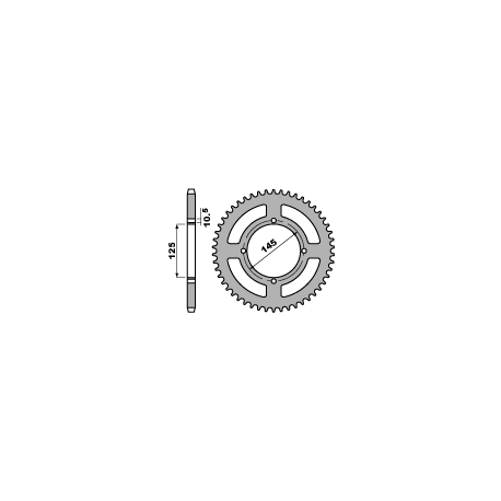 PBR ZĘBATKA TYLNA 857 45 C45 YAMAHA XT 600 E 90-03, XT 660Z TENERE (91-00) (JTR857.45) (ŁAŃC. 520)