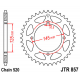 JT ZĘBATKA TYLNA 857 45 YAMAHA XT 600E '90-03, XT 660Z TENERE '91-00 (JTR857.45ZBK)* (ŁAŃC. 520) KOLOR CZARNY - PATRZ RÓWNIEŻ 45