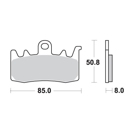 SBS PROMOCJA KLOCKI HAMULCOWE KH630 RACING DUAL CARBON FRONT PASUJE DO: APRILIA, BMW, DUCATI PRZÓD