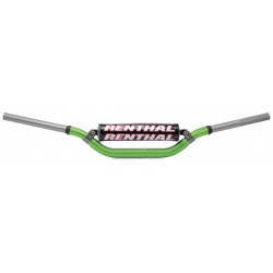 RENTHAL KIEROWNICA 1,1/8 CALA (28,6MM) MX TWINWALL 998 HANDLEBAR GREEN REED / WINDHAM PADDED KOLOR ZIELONY Z GĄBKĄ