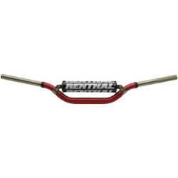 RENTHAL KIEROWNICA 1,1/8 CALA (28,6MM) MX TWINWALL 999 HANDLEBAR RED MCGRATH / SHORT PADDED KOLOR CZERWONY Z GĄBKĄ