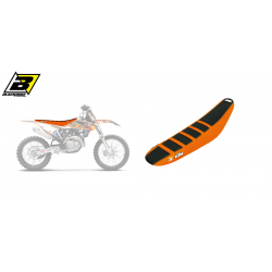 BLACKBIRD POKROWIEC/POSZYCIE NA SIEDZENIE KTM SX/SXF '19-'21, EXC '21 ZEBRA, KOLOR POMARAŃCZOWY+CZARNY