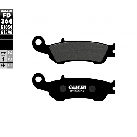 GALFER KLOCKI HAMULCOWE KH450 OFF ROAD YAMAHA YZ/YZF PRZÓD '08-'19, WR250F '07-'19