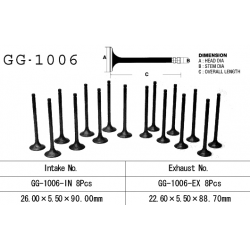 VESRAH ZAWÓR WYDECHOWY HONDA CB 900F 79-83 (SC01, SC09), CB 1100F/R 82-85 (OEM: 14721-438-000) (1SZT.)