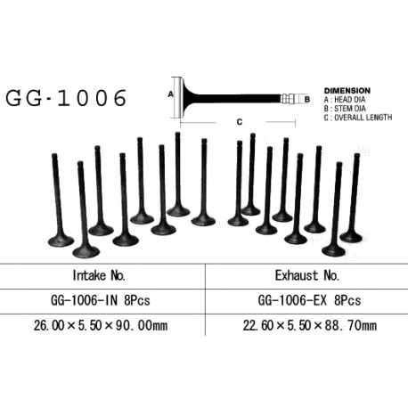 VESRAH ZAWÓR WYDECHOWY HONDA CB 900F 79-83 (SC01, SC09), CB 1100F/R 82-85 (OEM: 14721-438-000) (1SZT.)