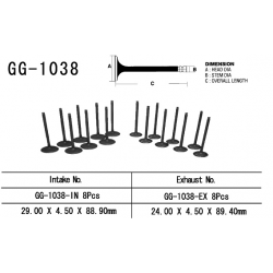 VESRAH ZAWÓR WYDECHOWY HONDA CBR 900RR 01-03 (CBR 929, CBR 954) (OEM: 14721-MCJ-000) (1SZT.)