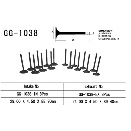 VESRAH ZAWÓR WYDECHOWY HONDA CBR 900RR 01-03 (CBR 929, CBR 954) (OEM: 14721-MCJ-000) (1SZT.)