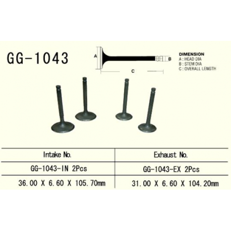 VESRAH ZAWÓR WYDECHOWY HONDA XL 600R/XR 650L/XR 600R, NX 650 '90-00' (2 NA POJAZD) (OEM: 14721-MAN-620,14721-MG3-000) (1SZT.)