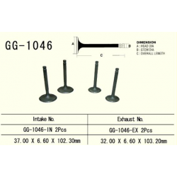 VESRAH ZAWÓR WYDECHOWY HONDA XR 650R '00-'07, TRX 700XX '08-'16 (2 NA POJAZD) (32,0X6,6X103,2 MM) (OEM: 14721-MBN-670) (1SZT.)