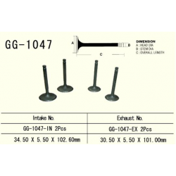 VESRAH ZAWÓR WYDECHOWY HONDA TRX 650/680 '03-'17 (2 NA POJAZD) (30,5X5,50X101,0 MM) (OEM: 14721-HN8-000,GG-HL3-A00) (1SZT.)