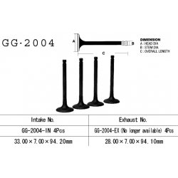 VESRAH ZAWÓR SSĄCY YAMAHA XJ 650 80-84, XJ650 80-84, XJ 750 '82-85' (33,0X7,00X94,20) (OEM: 16G-12111-00,4H7-12111-00) (1SZT.)