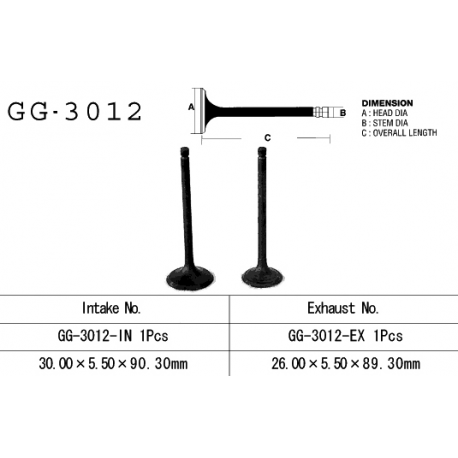 VESRAH ZAWÓR SSĄCY SUZUKI GN 125 82-, DR 125 82-85, FL 125 '07-17' (30,00X5,5X90,30MM) (OEM: 12911-05211) (1SZT.)