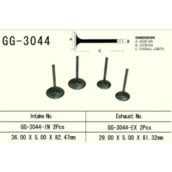 VESRAH ZAWÓR WYDECHOWY SUZUKI DRZ 400 '00-'13, LTZ 400 '03-'13 (2 NA POJAZD) (OEM: 12005-S004,12912-29F00) (1SZT.)