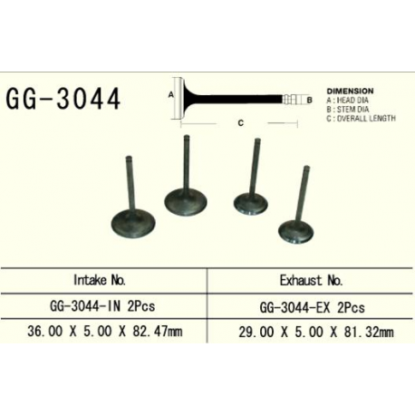 VESRAH ZAWÓR WYDECHOWY SUZUKI DRZ 400 '00-'13, LTZ 400 '03-'13 (2 NA POJAZD) (OEM: 12005-S004,12912-29F00) (1SZT.)