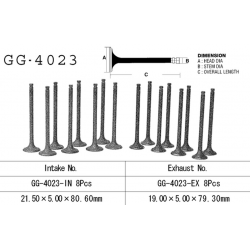 VESRAH ZAWÓR WYDECHOWY KAWASAKI GPX 600 R 89-99, GPZ 600R '85-90, ZL 600 '86-97' (OEM: 12005-1062) (1SZT.)