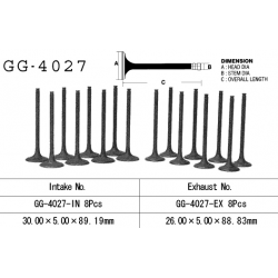 VESRAH ZAWÓR SSĄCY KAWASAKI ZX10 '88-'90 (ZX1000B1-B3) (30,0 X 5,0 X 88,83 MM) (OEM: 12005-1107) (1SZT.)