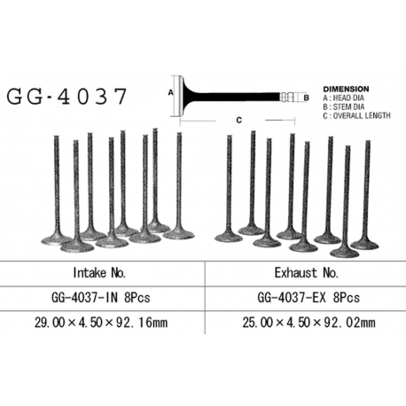 VESRAH ZAWÓR WYDECHOWY KAWASAKI ZX 9R '94-97, ZXR 750L '94-95' (OEM: 12005-1198) (1SZT.)