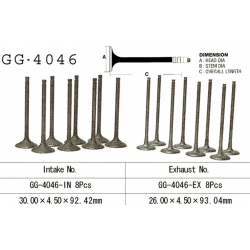 VESRAH ZAWÓR WYDECHOWY KAWASAKI ZX9R '98-03, Z 1000A '03-05' (OEM: 12005-1256) (1SZT.)