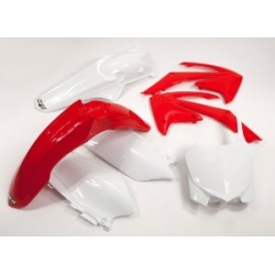 UFO KOMPLET PLASTIKÓW HONDA CRF 250R '11-'13, CRF 450R 11-12 KOLOR OEM (CZERWONY/BIAŁY)