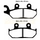 DELTA BRAKING BRZDOVÉ DESTIČKY KH172 PŘEDNÍ YAMAHA XT600 92-03, XT660 91-98