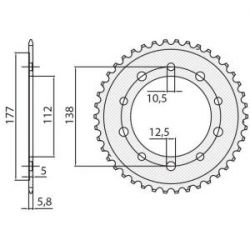 Chránič zadní vidlice Honda CRF 250/450, 17-