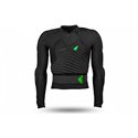 UFO, hrudní chránič Ultralight 2.0 Bodyguard, barva černá/zelená fluo, velikost L/XL (CE LEVEL 2 F.I.M.)