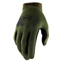 100%,rukavice Cross/Enduro, model Ridecamp GLOVES FATIGUE, zelená barva (military), velikost M 