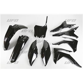 UFO, sada plastů, Honda CRF 250R 14-17, CRF 450R 13-16 s víkem vzduchového filtru, černá barva