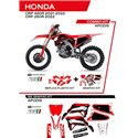 UFO, sada plastů + sada polepů, Honda CRF 250R '22 Apodis, červená barva