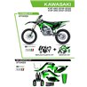 UFO, sada plastů + sada polepů, Kawasaki KXF 250 '21-'22 Stokes, černá barva