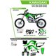 UFO, sada plastů + sada polepů, Kawasaki KXF 250 '21-'22 Apodis, černá barva