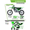 UFO, sada plastů + sada polepů, Kawasaki KXF 250 '21-'22 Apodis, OEM barva (zelená/černá)