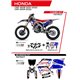 UFO, sada plastů + sada polepů, Honda CRF 250R '22 Patriot, černá barva