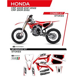 UFO, sada polepů, Honda CRF 250R '22 Stokes, černá barva