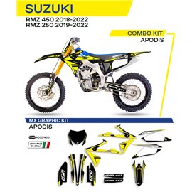 UFO, sada polepů, Suzuki RMZ 250 '19-'22 Apodis, černá barva