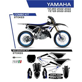 UFO, sada polepů, Yamaha YZ 125 '22 Stokes, černá barva