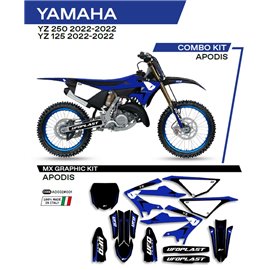 UFO, sada polepů, Yamaha YZ 125 '22 Apodis, černá barva