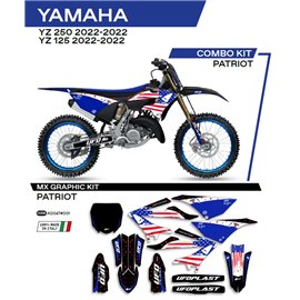 UFO, sada polepů, Yamaha YZ 125 '22 Patriot, černá barva