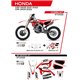 UFO, sada plastů + sada polepů, Honda CRF 250R '22 Stokes, bílá barva