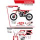 UFO, sada plastů + sada polepů, Honda CRF 250R '22 Stokes, červená barva