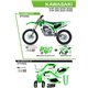 UFO, sada plastů + sada polepů, Kawasaki KXF 250 '21-'22 Stokes, OEM barva (zelená)