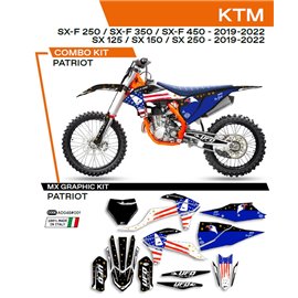 UFO, sada polepů, KTM SX 125 '19-'22 Patriot, černá barva